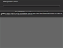 Tablet Screenshot of faithpreneur.com